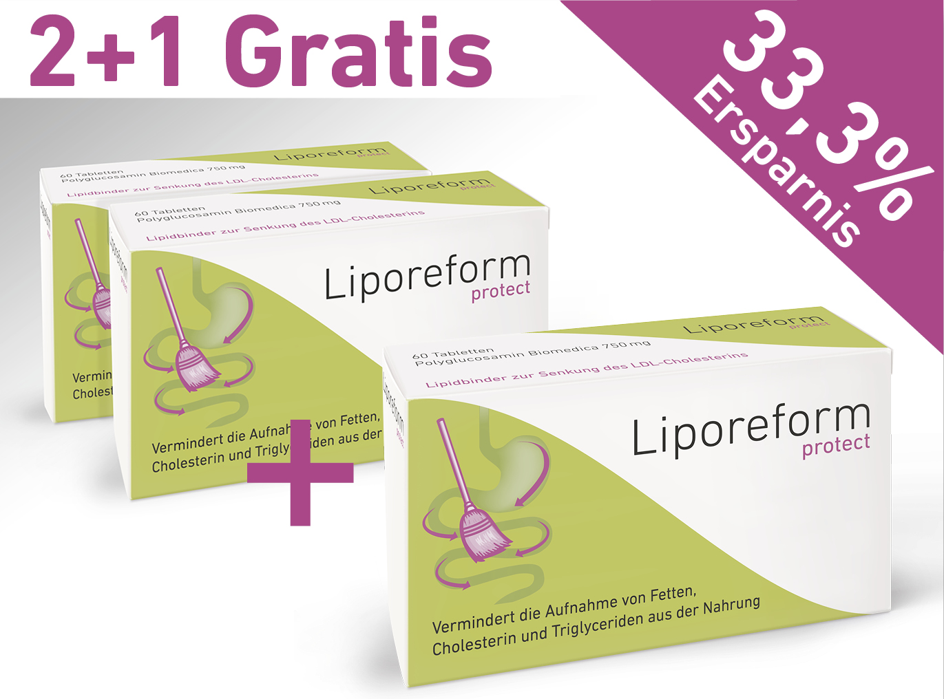Liporeform protect 2 plus 1 - Biomedica Online-Shop